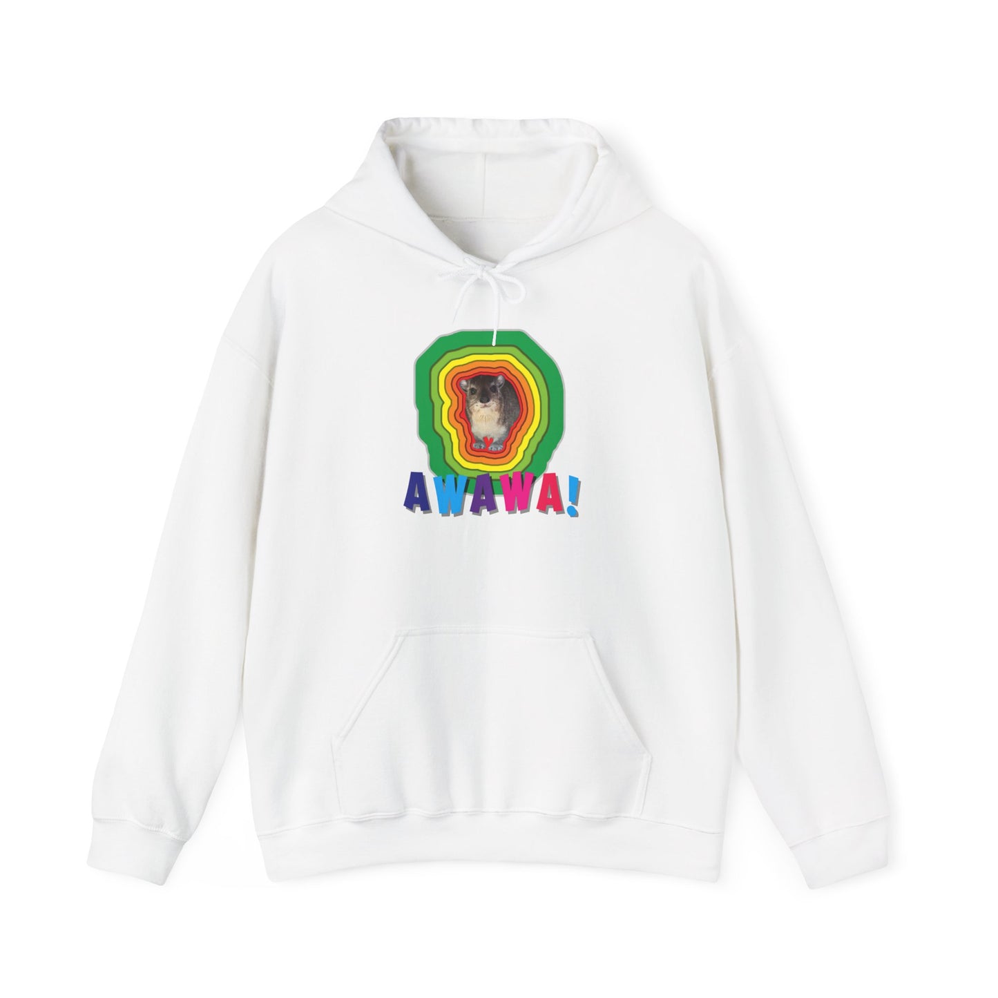 Vibrant Hyrax Hoodie, Cozy Sweatshirt, Gift for Pet Lovers, Fun Casual Wear, Unisex Hooded Sweatshirt