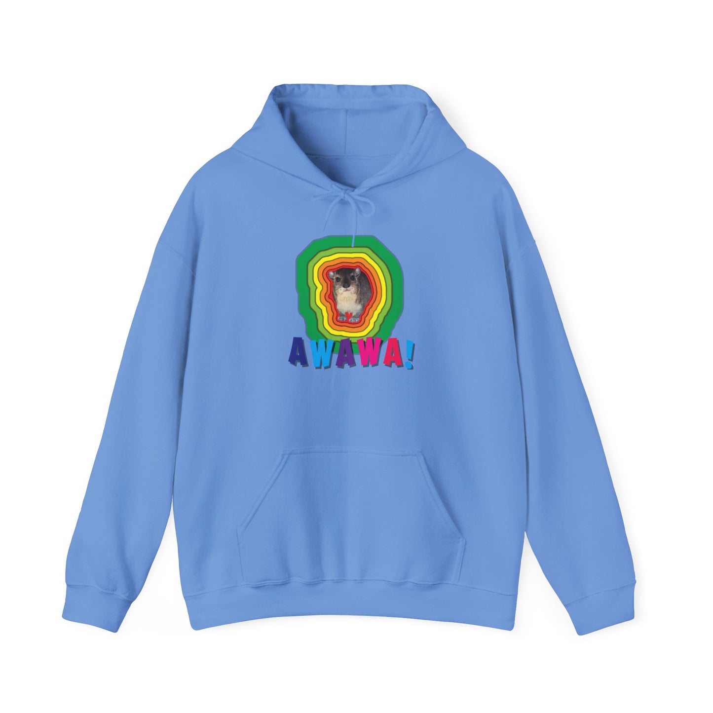 Vibrant Hyrax Hoodie, Cozy Sweatshirt, Gift for Pet Lovers, Fun Casual Wear, Unisex Hooded Sweatshirt