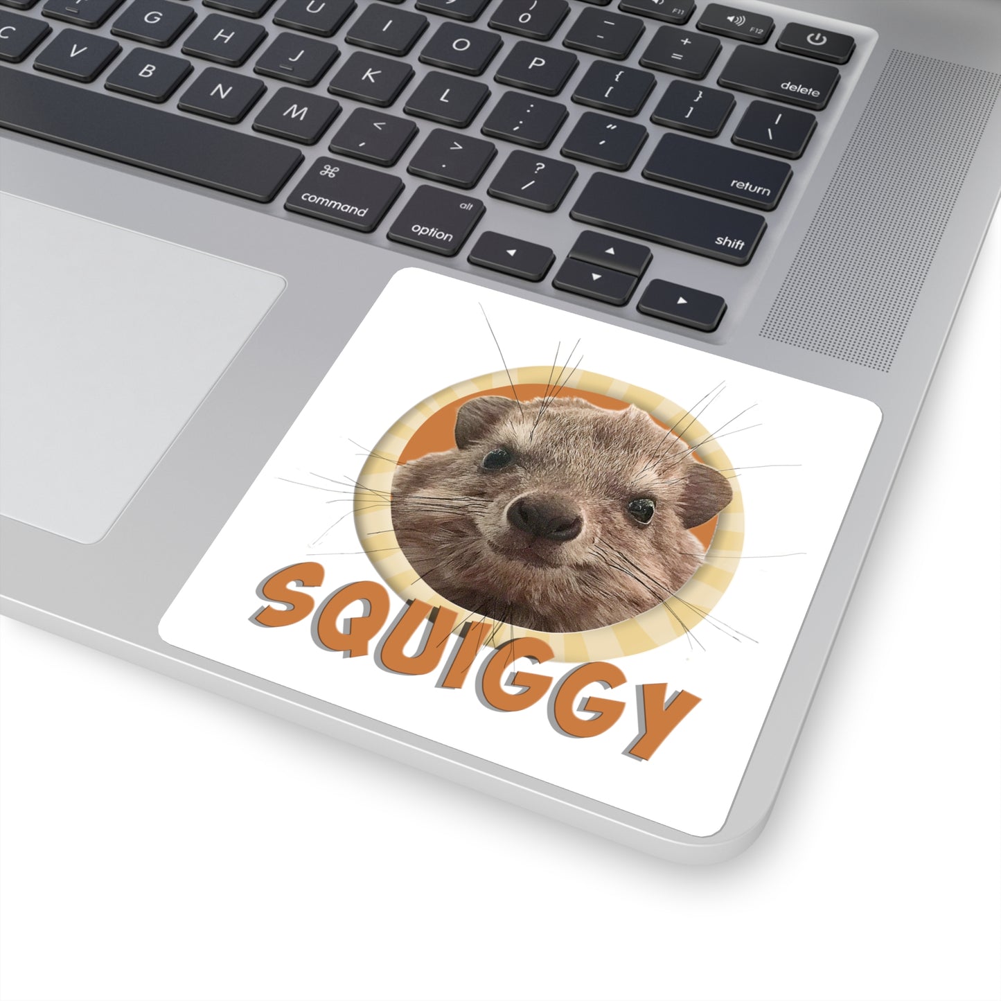 Squiggy Square Sticker