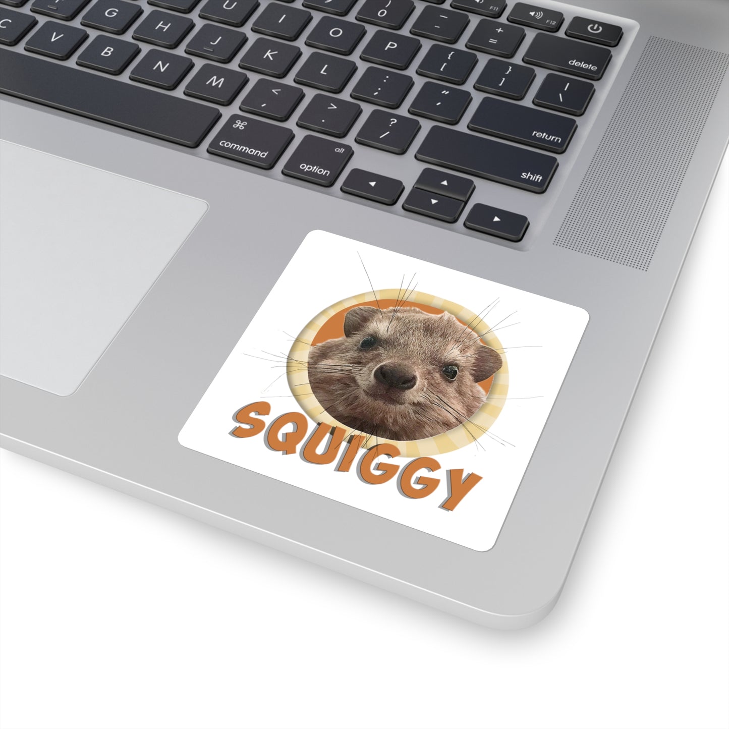 Squiggy Square Sticker