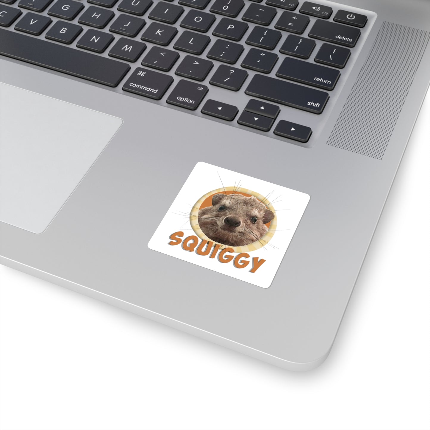 Squiggy Square Sticker