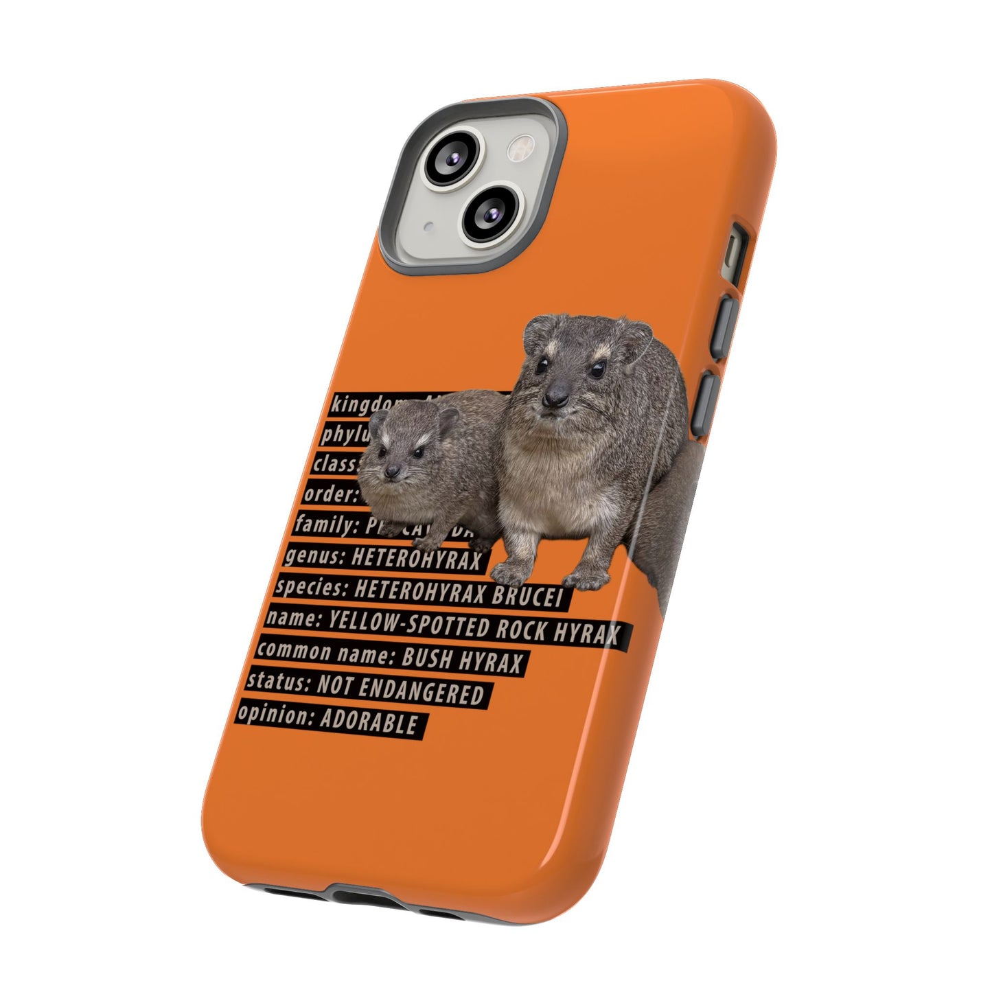 Hyrax Taxonomic Hierarchy Phone Cases