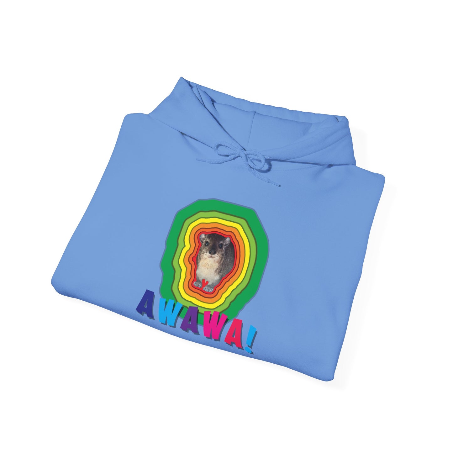 Vibrant Hyrax Hoodie, Cozy Sweatshirt, Gift for Pet Lovers, Fun Casual Wear, Unisex Hooded Sweatshirt