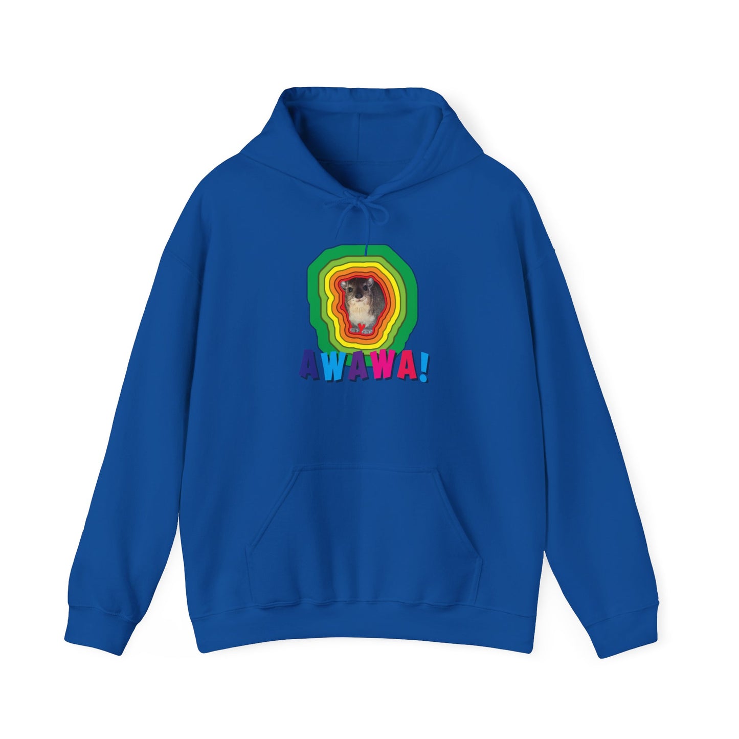 Vibrant Hyrax Hoodie, Cozy Sweatshirt, Gift for Pet Lovers, Fun Casual Wear, Unisex Hooded Sweatshirt