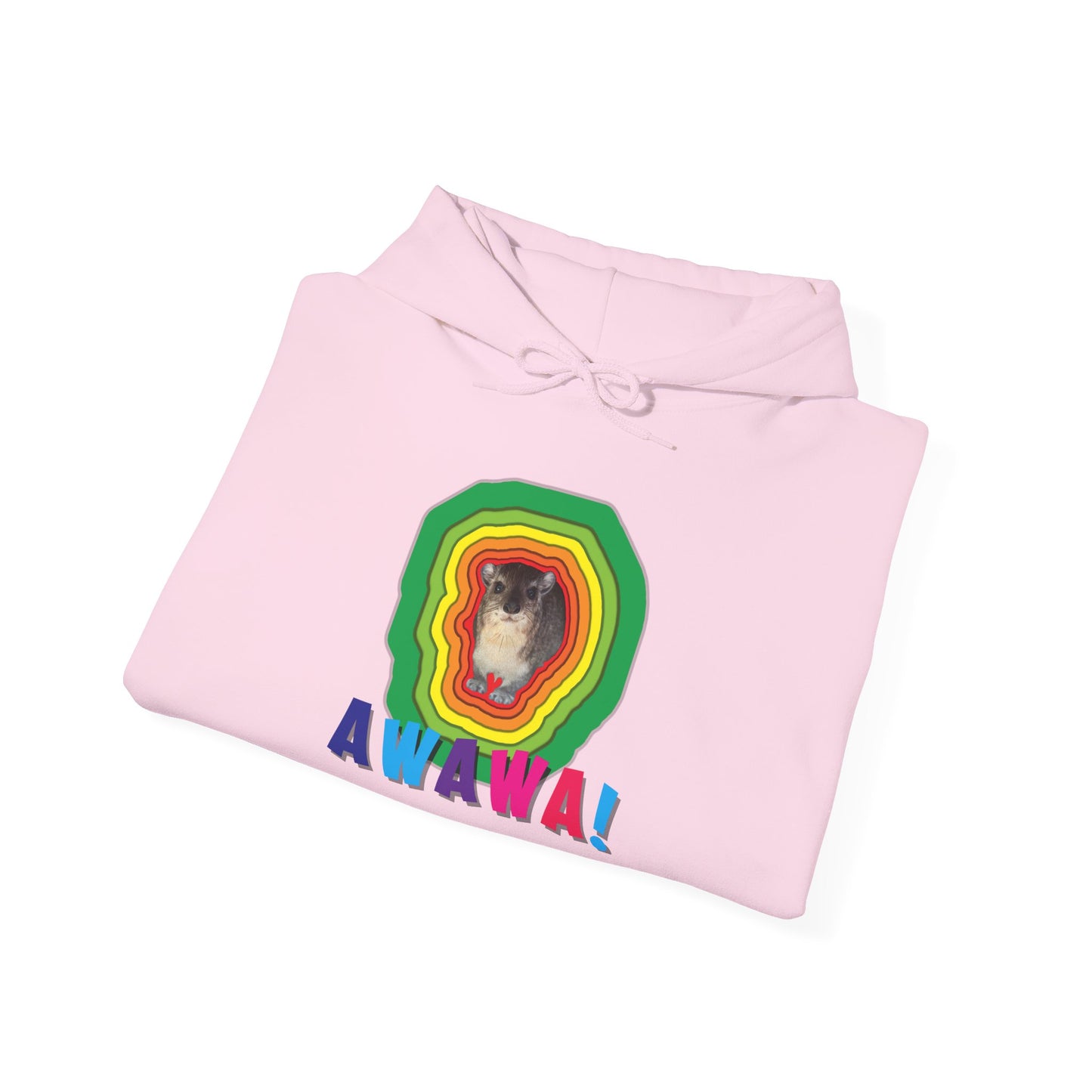 Vibrant Hyrax Hoodie, Cozy Sweatshirt, Gift for Pet Lovers, Fun Casual Wear, Unisex Hooded Sweatshirt