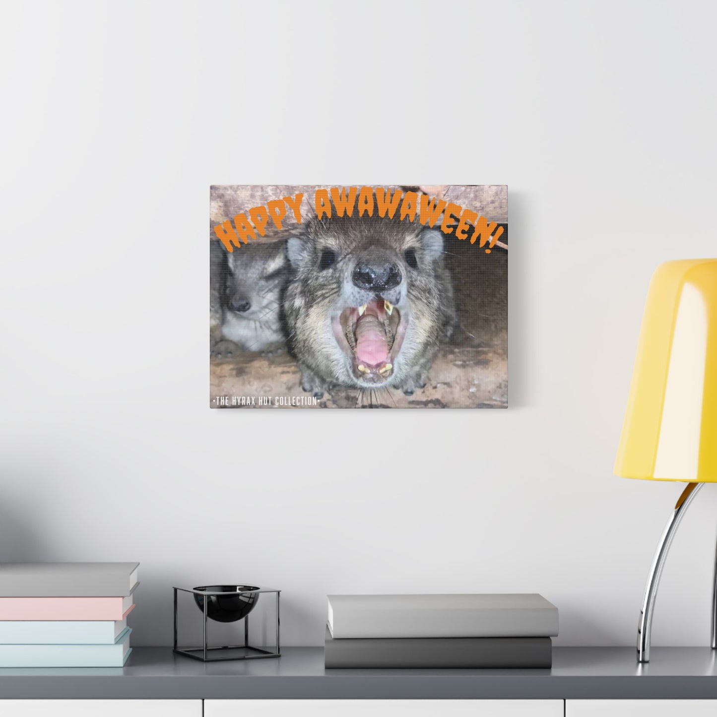 Hyrax Scream Print Wall Art, Halloween, Matte Canvas Photo, Awawa Extreme, Unique Home Decor, Wall Art for Animal Enthusiasts,