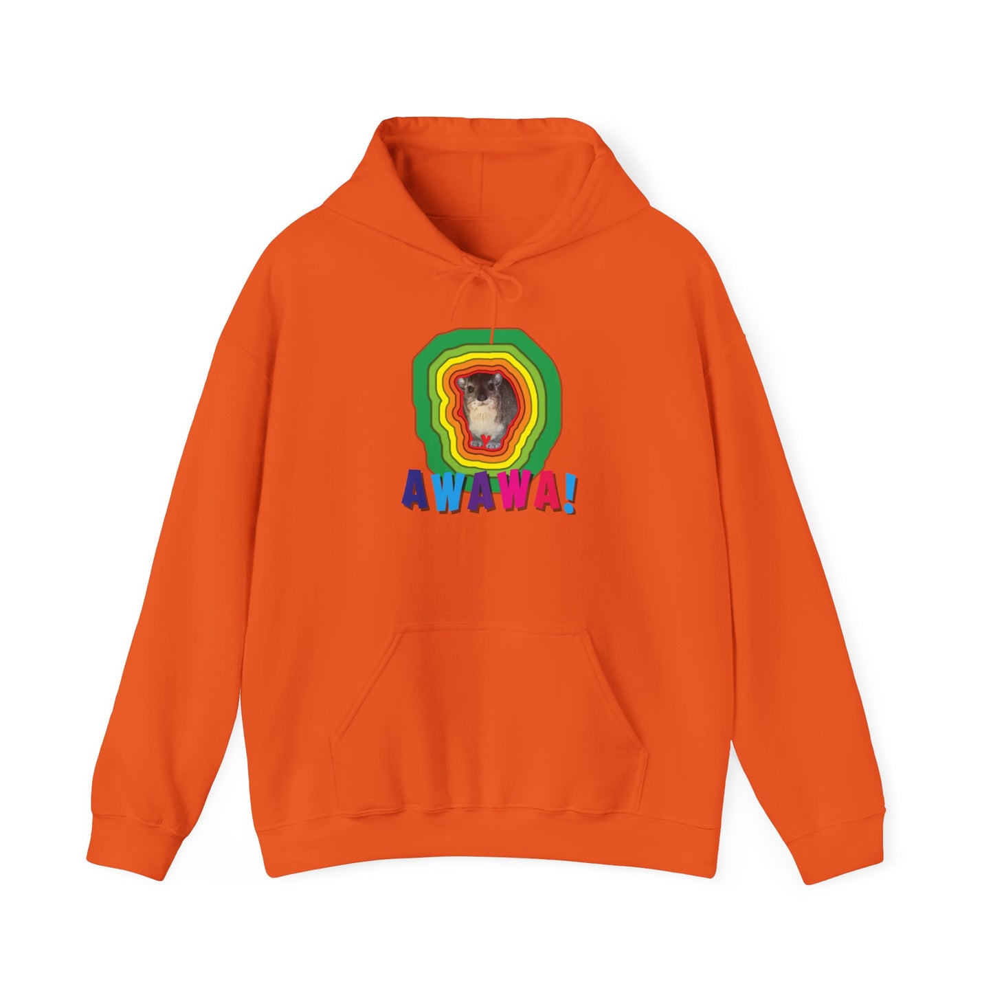 Vibrant Hyrax Hoodie, Cozy Sweatshirt, Gift for Pet Lovers, Fun Casual Wear, Unisex Hooded Sweatshirt