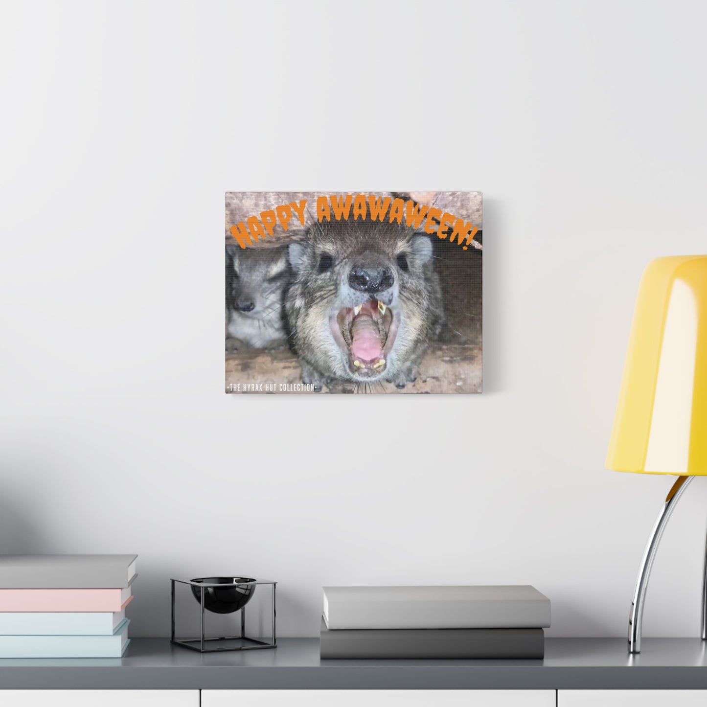 Hyrax Scream Print Wall Art, Halloween, Matte Canvas Photo, Awawa Extreme, Unique Home Decor, Wall Art for Animal Enthusiasts,