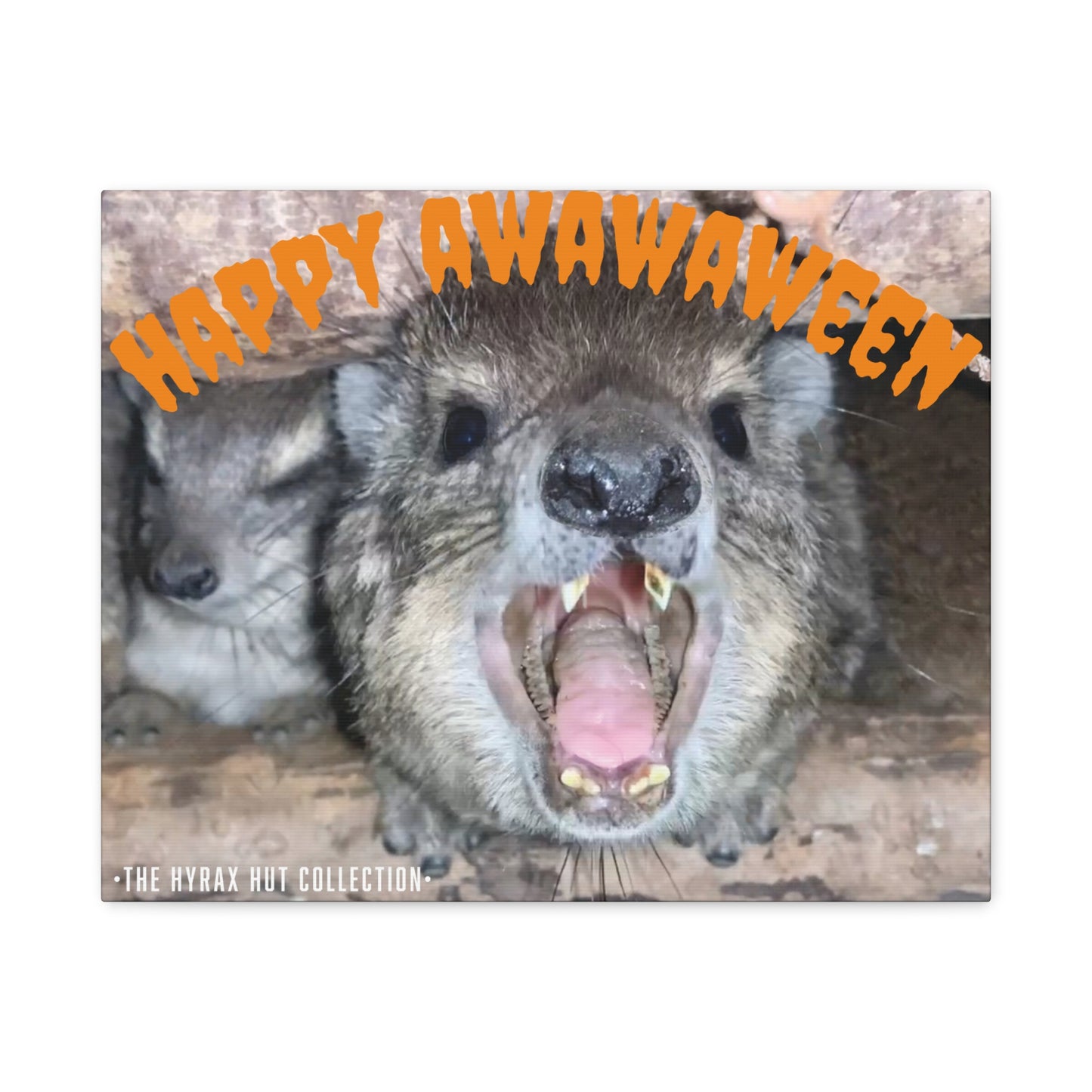 Hyrax Scream Print Wall Art, Halloween, Matte Canvas Photo, Awawa Extreme, Unique Home Decor, Wall Art for Animal Enthusiasts,