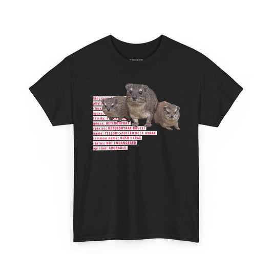 Hyrax Taxonomic Hierarchy Unisex Heavy Cotton Tee For The Distinguished Awawa Lover