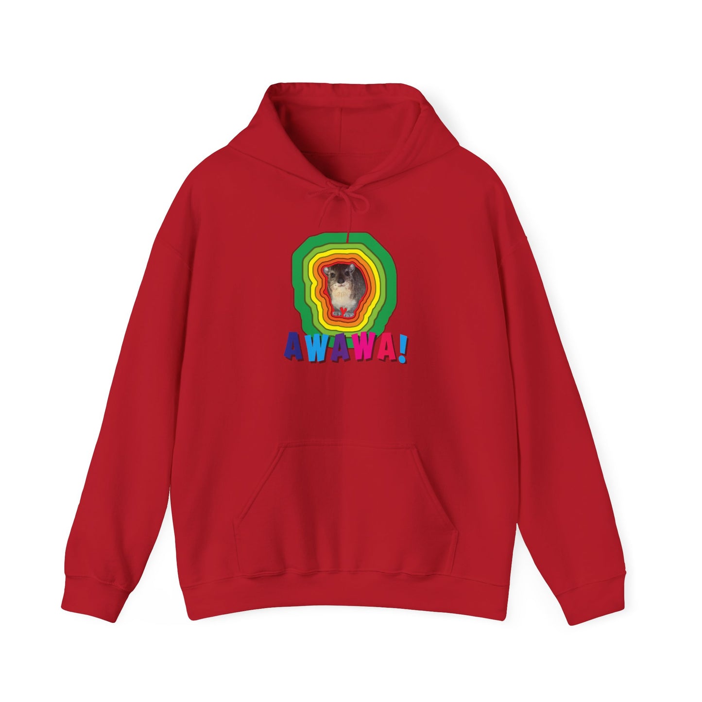 Vibrant Hyrax Hoodie, Cozy Sweatshirt, Gift for Pet Lovers, Fun Casual Wear, Unisex Hooded Sweatshirt