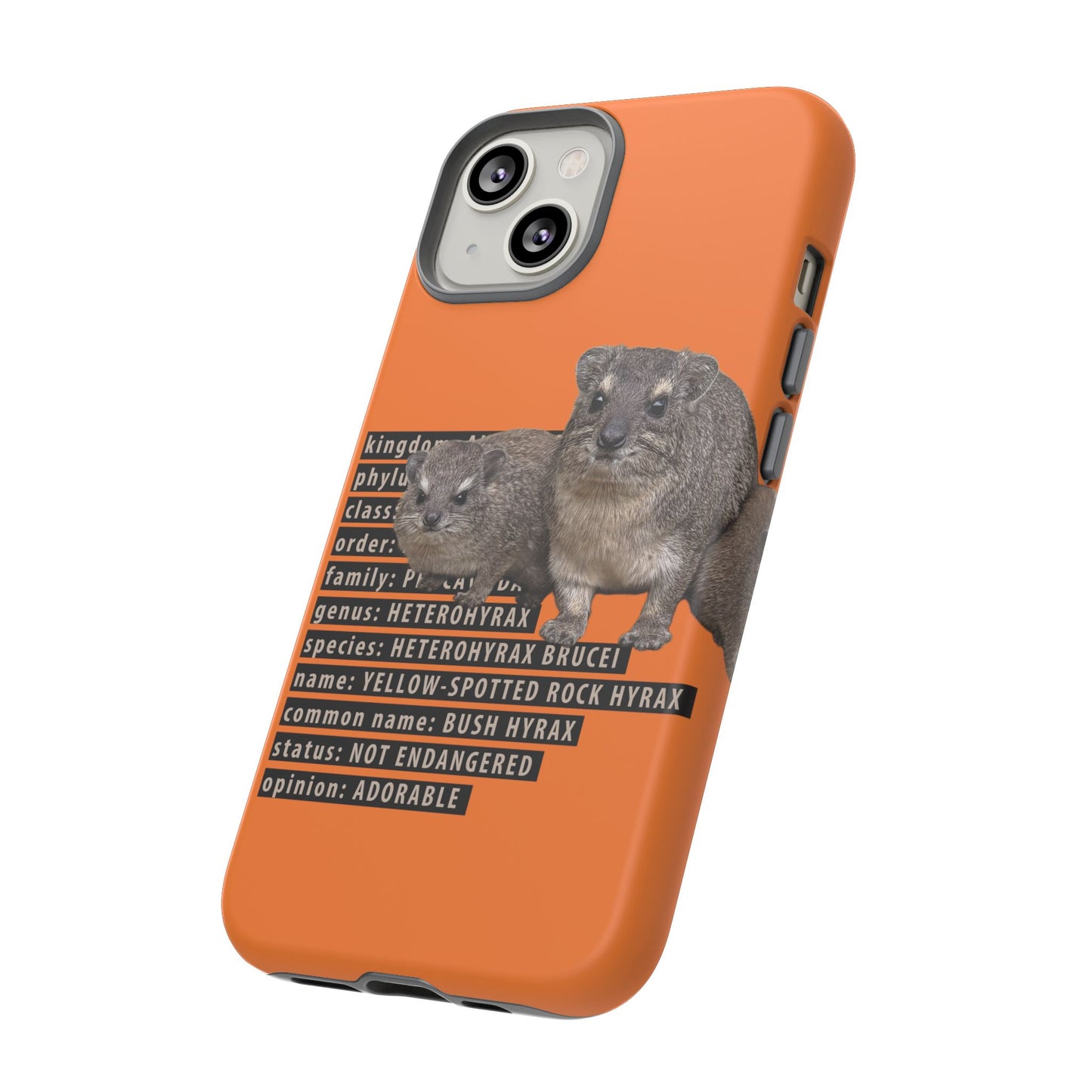Hyrax Taxonomic Hierarchy Phone Cases