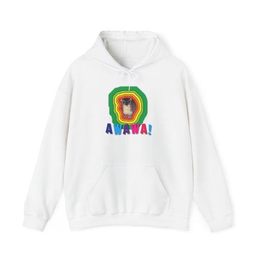 Vibrant Hyrax Hoodie, Cozy Sweatshirt, Gift for Pet Lovers, Fun Casual Wear, Unisex Hooded Sweatshirt