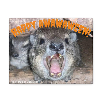 Hyrax Scream Print Wall Art, Halloween, Matte Canvas Photo, Awawa Extreme, Unique Home Decor, Wall Art for Animal Enthusiasts,