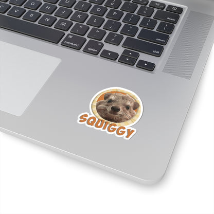 Squiggy Hyrax Kiss-Cut Sticker