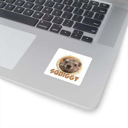 Squiggy Square Sticker
