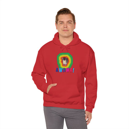 Vibrant Hyrax Hoodie, Cozy Sweatshirt, Gift for Pet Lovers, Fun Casual Wear, Unisex Hooded Sweatshirt