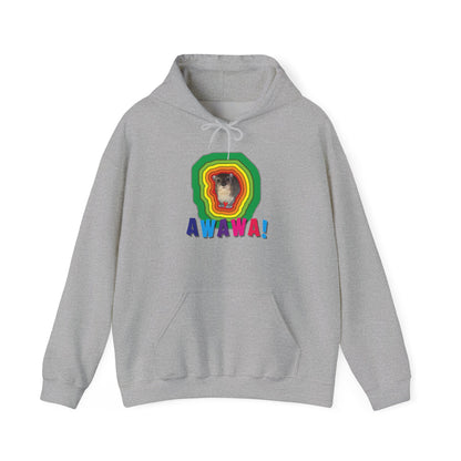Vibrant Hyrax Hoodie, Cozy Sweatshirt, Gift for Pet Lovers, Fun Casual Wear, Unisex Hooded Sweatshirt