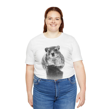 Hyrax  Portrait T-Shirt — Realistic Wildlife Graphic Tee