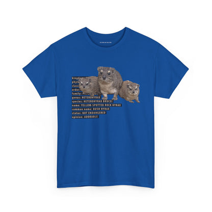 Hyrax Taxonomic Hierarchy  Unisex Heavy Cotton Tee  For The Distinguished Awawa Lover