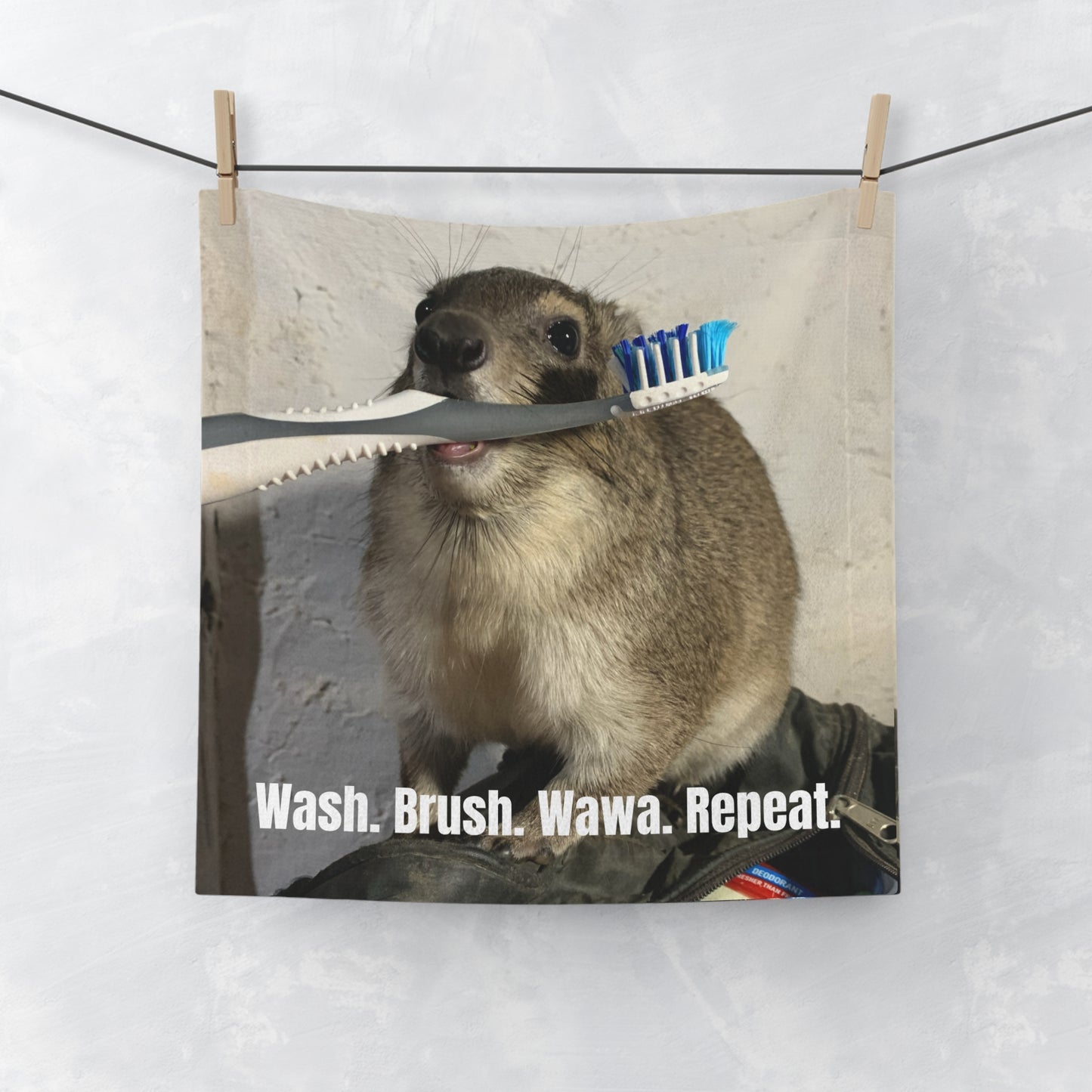 Hyrax Face Towel — Squiggy Bathroom Hand Towel