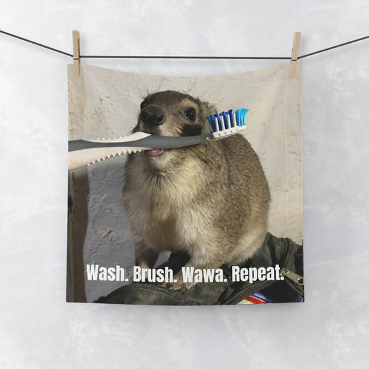 Hyrax Face Towel — Squiggy Bathroom Hand Towel