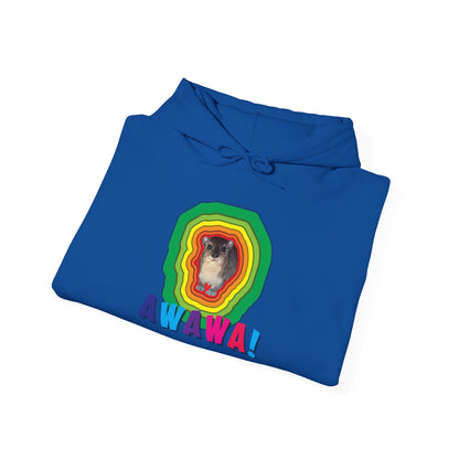 Vibrant Hyrax Hoodie, Cozy Sweatshirt, Gift for Pet Lovers, Fun Casual Wear, Unisex Hooded Sweatshirt
