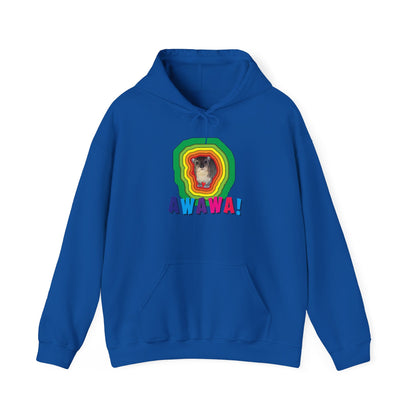 Vibrant Hyrax Hoodie, Cozy Sweatshirt, Gift for Pet Lovers, Fun Casual Wear, Unisex Hooded Sweatshirt