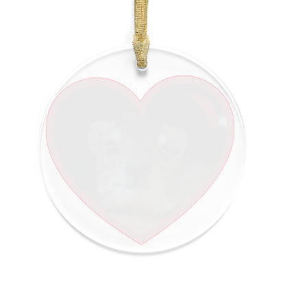 Ornament - Hyrax Inside Red Heart Acrylic