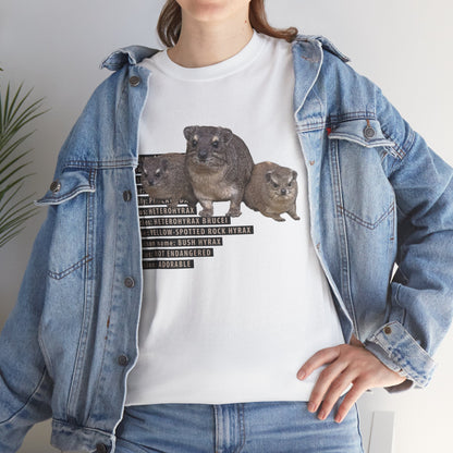 Hyrax Taxonomic Hierarchy  Unisex Heavy Cotton Tee  For The Distinguished Awawa Lover