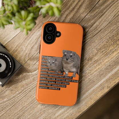 Hyrax Taxonomic Hierarchy Phone Cases