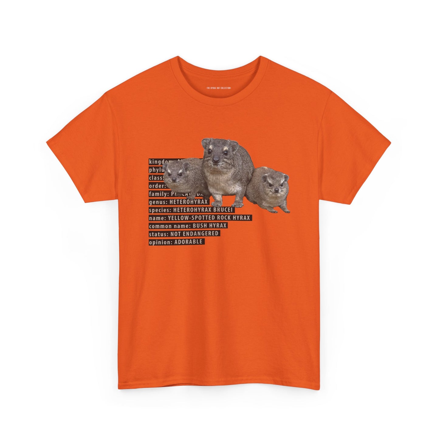 Hyrax Taxonomic Hierarchy  Unisex Heavy Cotton Tee  For The Distinguished Awawa Lover