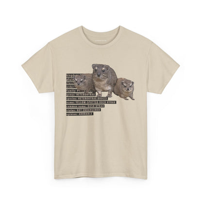 Hyrax Taxonomic Hierarchy - Unisex Heavy Cotton Tee - For The Distinguished Awawa Lover