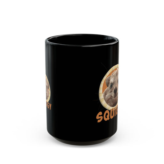 Squiggy Black Mug - Hyrax Coffee Mug
