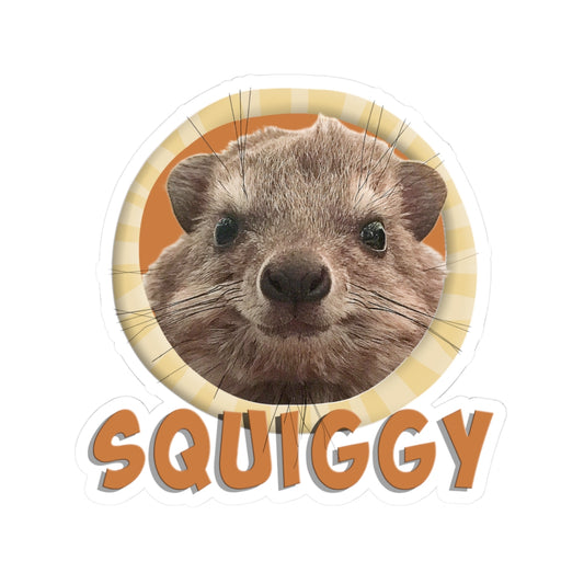 Squiggy Hyrax Kiss-Cut Sticker