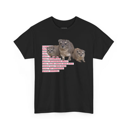 Hyrax Taxonomic Hierarchy - Unisex Heavy Cotton Tee - For The Distinguished Awawa Lover