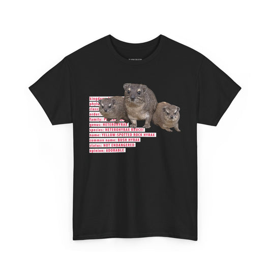 Hyrax Taxonomic Hierarchy - Unisex Heavy Cotton Tee - For The Distinguished Awawa Lover