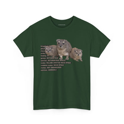 Hyrax Taxonomic Hierarchy - Unisex Heavy Cotton Tee - For The Distinguished Awawa Lover