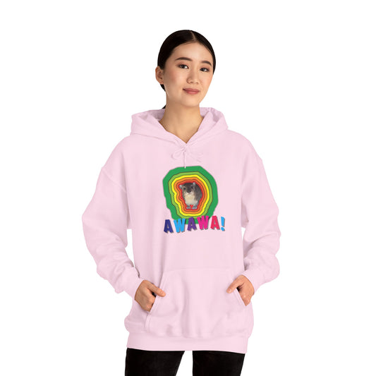 Vibrant Hyrax Hoodie, Cozy Sweatshirt, Gift for Pet Lovers, Fun Casual Wear, Unisex Hooded Sweatshirt