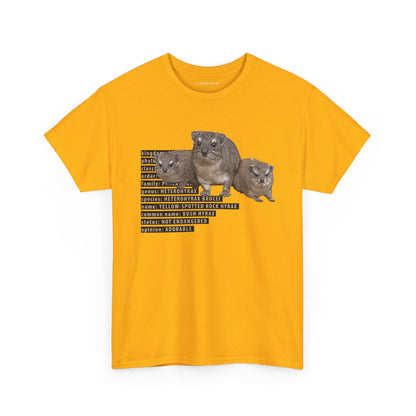 Hyrax Taxonomic Hierarchy  Unisex Heavy Cotton Tee  For The Distinguished Awawa Lover