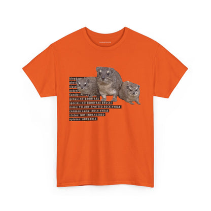 Hyrax Taxonomic Hierarchy - Unisex Heavy Cotton Tee - For The Distinguished Awawa Lover