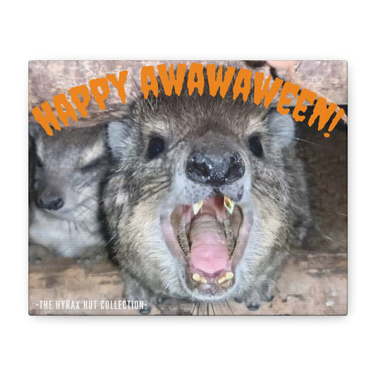 Hyrax Scream Print Wall Art, Halloween, Matte Canvas Photo, Awawa Extreme, Unique Home Decor, Wall Art for Animal Enthusiasts,