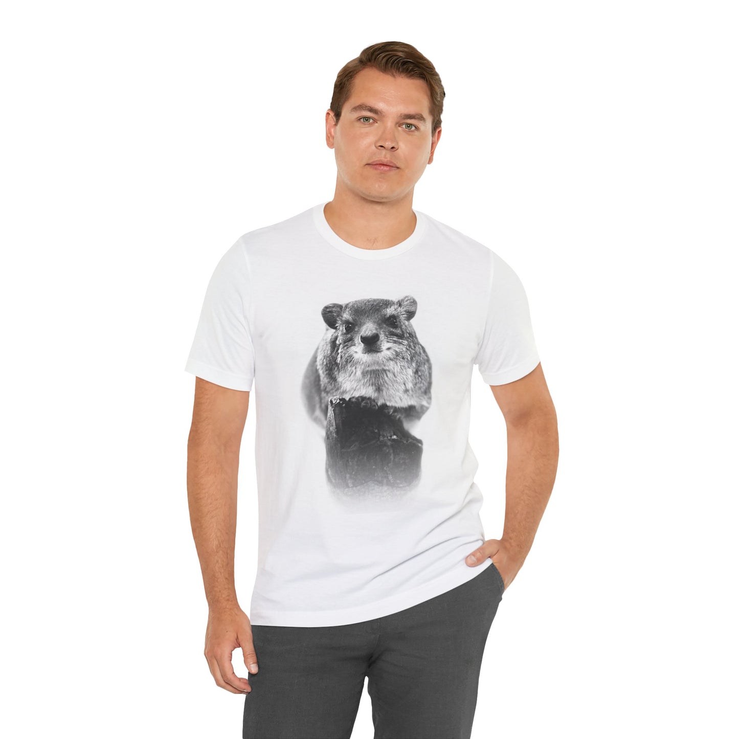 Hyrax  Portrait T-Shirt — Realistic Wildlife Graphic Tee