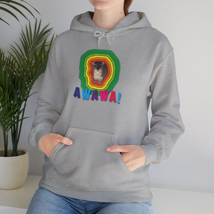 Vibrant Hyrax Hoodie, Cozy Sweatshirt, Gift for Pet Lovers, Fun Casual Wear, Unisex Hooded Sweatshirt