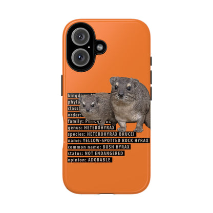 Hyrax Taxonomic Hierarchy Phone Cases