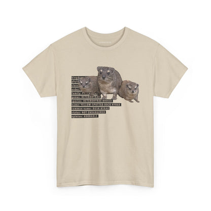 Hyrax Taxonomic Hierarchy  Unisex Heavy Cotton Tee  For The Distinguished Awawa Lover