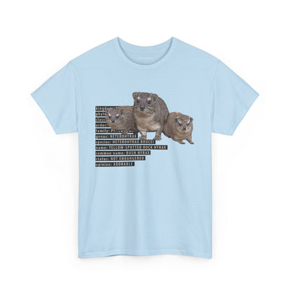 Hyrax Taxonomic Hierarchy - Unisex Heavy Cotton Tee - For The Distinguished Awawa Lover