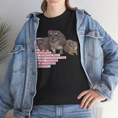 Hyrax Taxonomic Hierarchy - Unisex Heavy Cotton Tee - For The Distinguished Awawa Lover