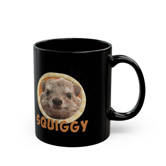 Squiggy Black Mug - Hyrax Coffee Mug