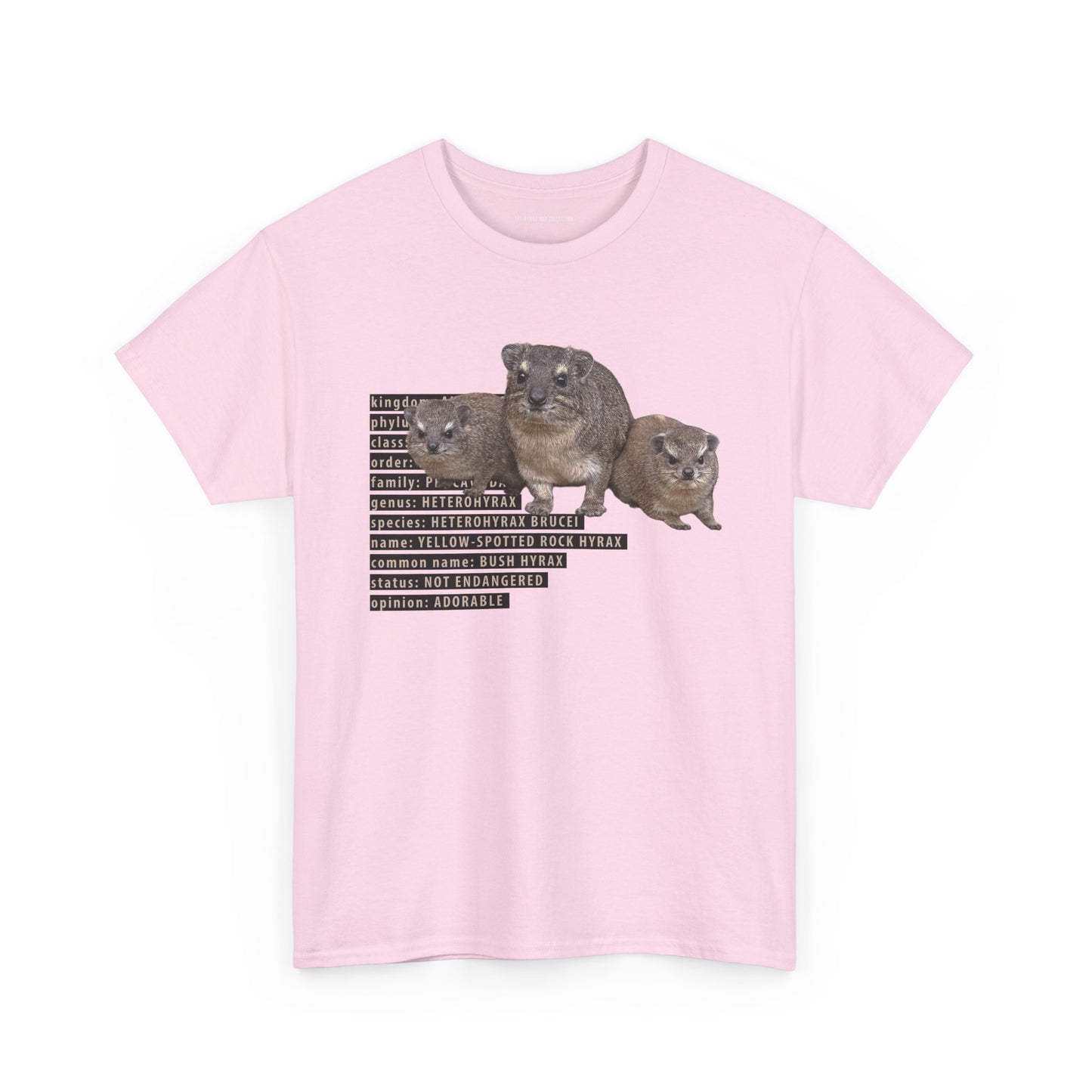 Hyrax Taxonomic Hierarchy  Unisex Heavy Cotton Tee  For The Distinguished Awawa Lover